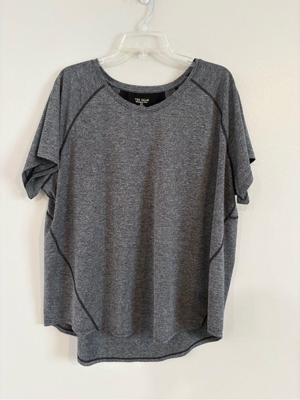 tek gear Women's Charcoal Heather Short Sleeve Active Tee
